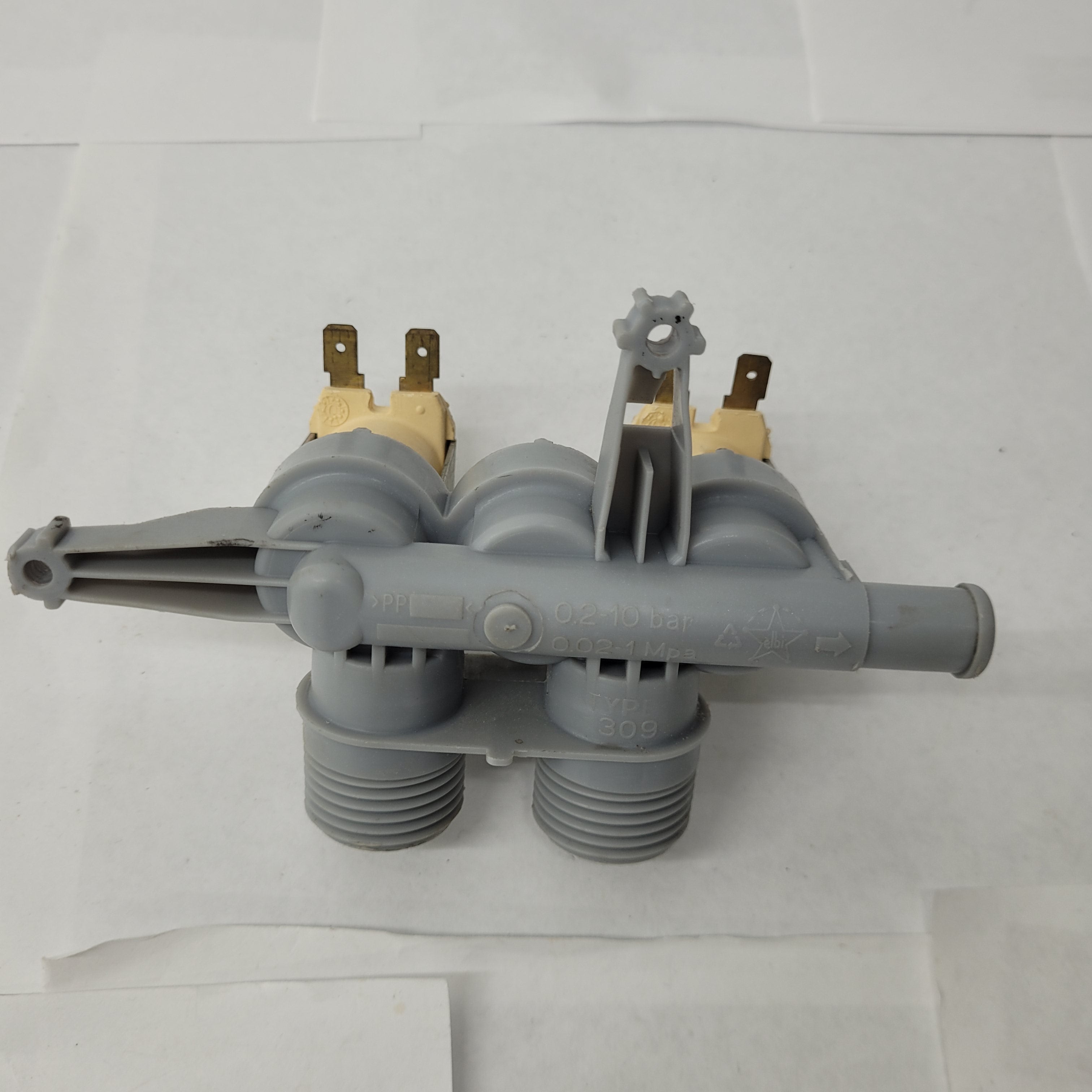 GE Washer Triple Water Inlet Valve Wh13x10053 GE Washer Triple Water Inlet Valve Wh13x10053